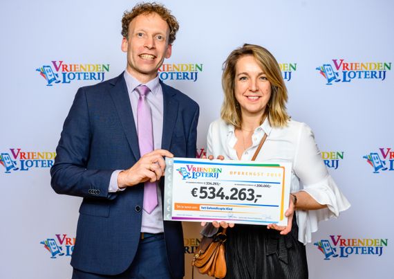 534.263 euro voor het Gehandicapte Kind op het Goed Geld Gala dankzij de deelnemers van de VriendenLoterij