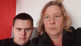 Michel en moeder Sandra