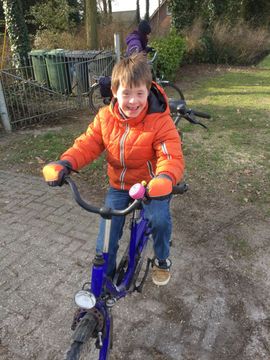 Ibe op de fiets