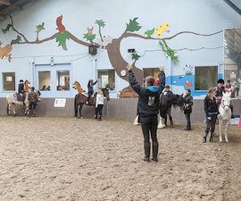 In de manege