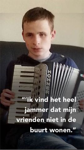 Ik vind het heel jammer dat mijn vrienden niet in de buurt wonen