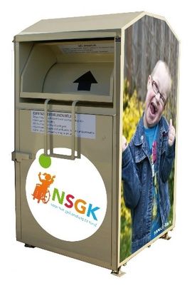 Container voor textielinzameling