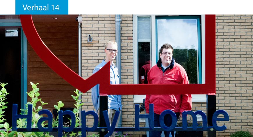 Jurre met een mede bewoner voor Happy Home