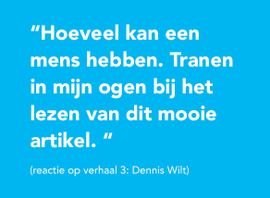 Hoeveel kan een mens hebben. Tranen in mijn ogen bij het lezen van dit mooie artikel