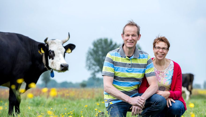 Weidevogelboer Teunis Jacob en Nelie Slob / Fred van Diem